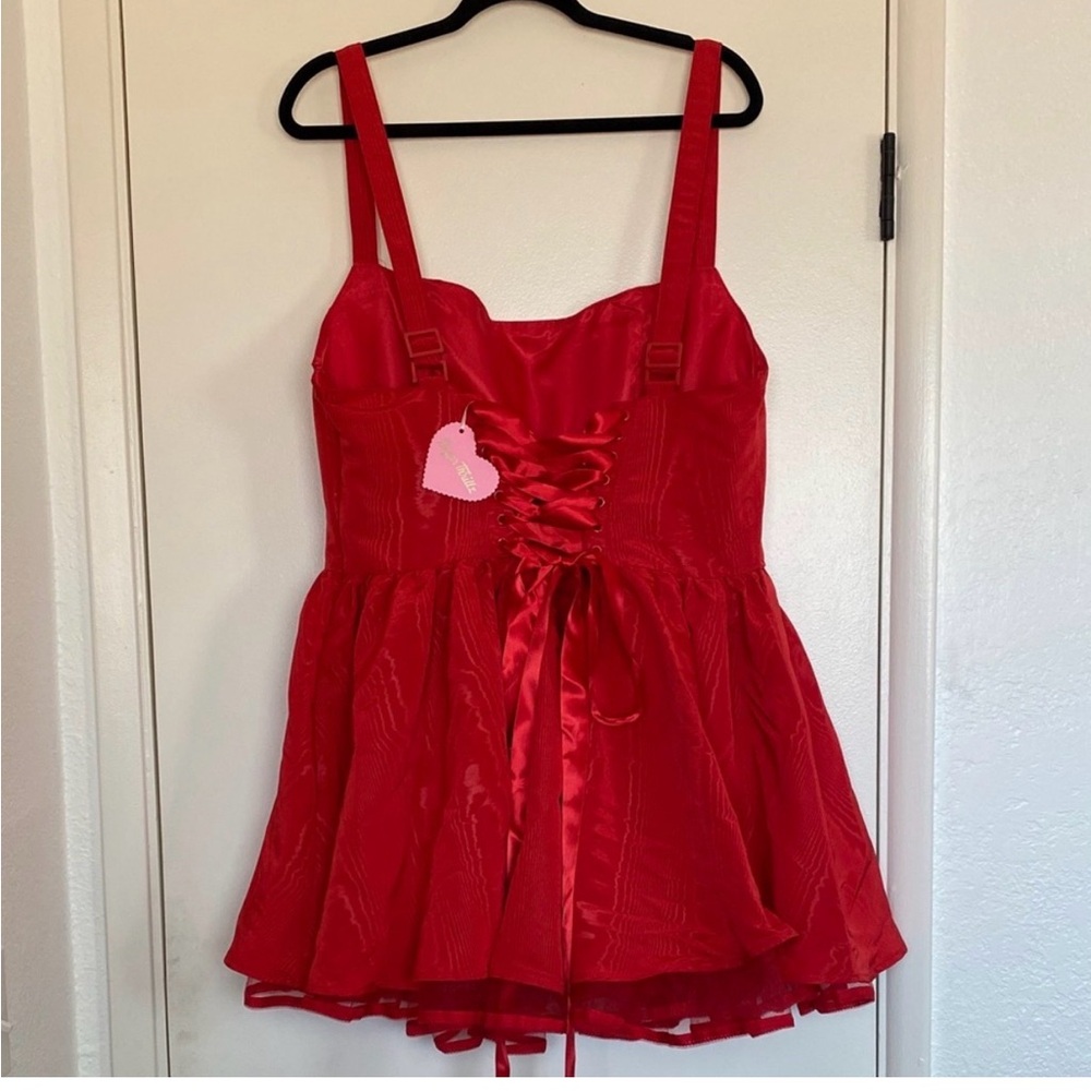 Sugar Thrillz Vibrant Red Chemise - Picture 2 of 13